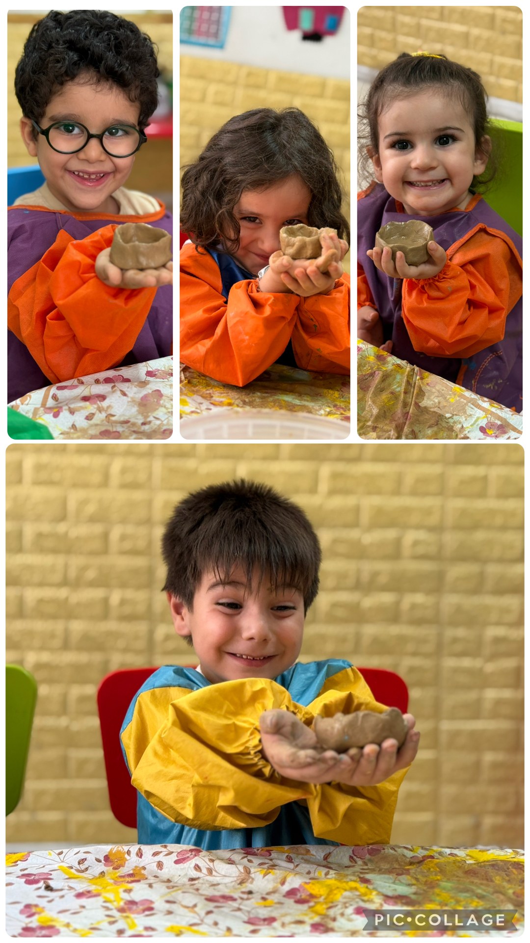 کودکان در حال کاردستی و ساخت با دست